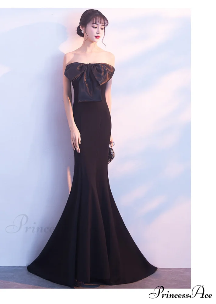 Lola Off-the-shoulder tube Charming top slim fishtail skirt - Image 9
