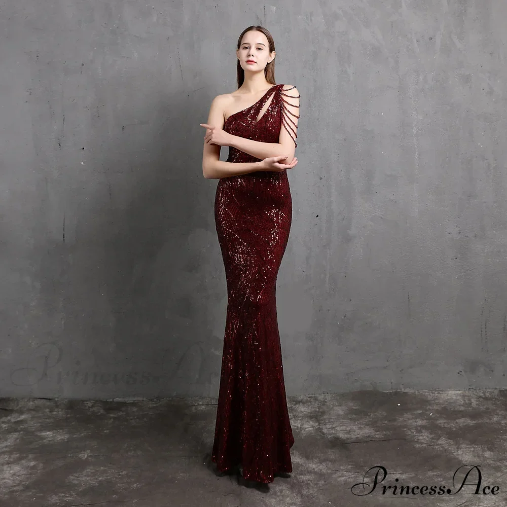 Mayven One Stylish Shoulder Formal Dress - Image 13