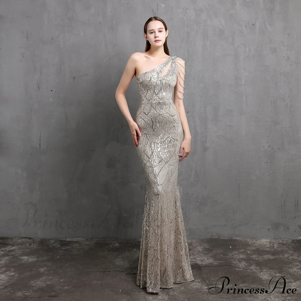 Mayven One Stylish Shoulder Formal Dress - Image 7