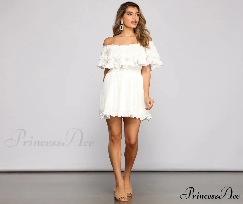 Flirty Vibes Stylish Linen Mini Dress - Image 3