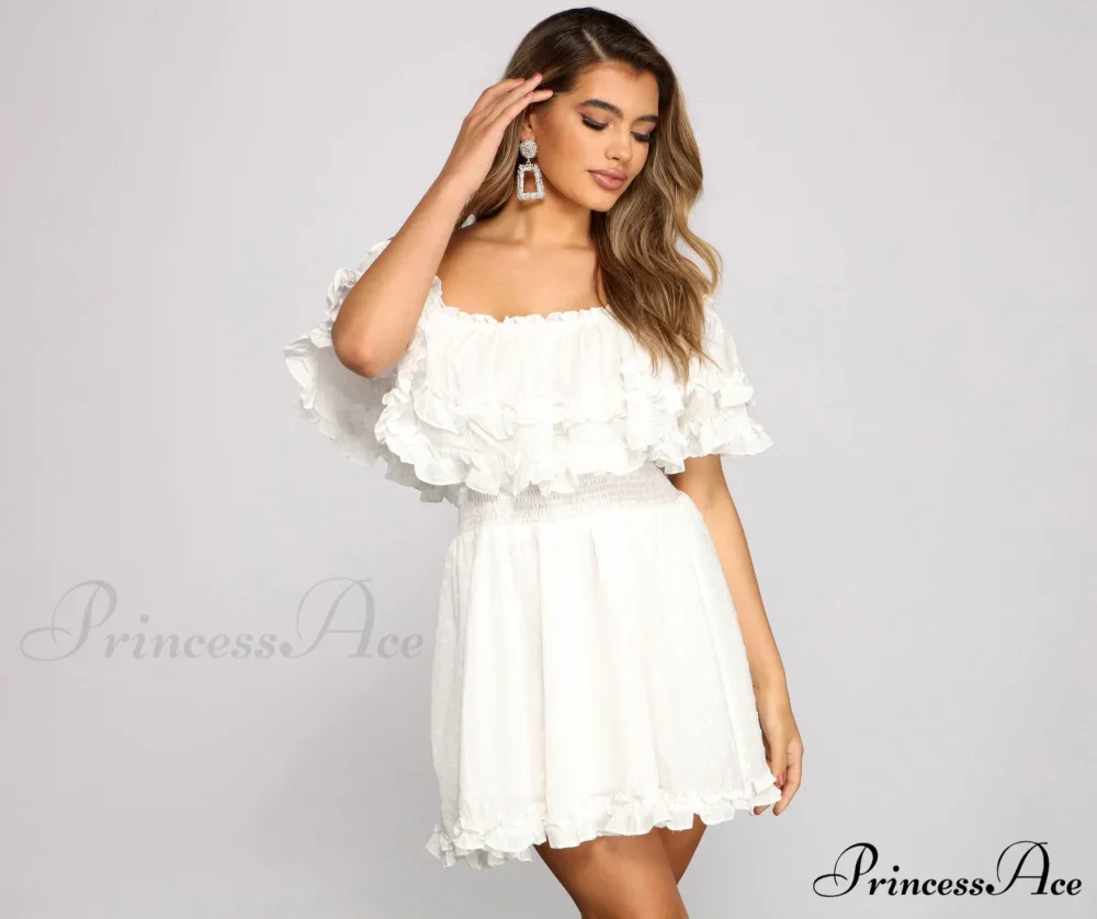 Flirty Vibes Stylish Linen Mini Dress - Image 4