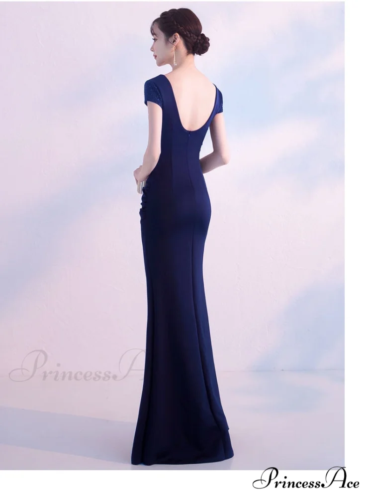 Isabella Formal Stylish High Slit Dress - Image 11