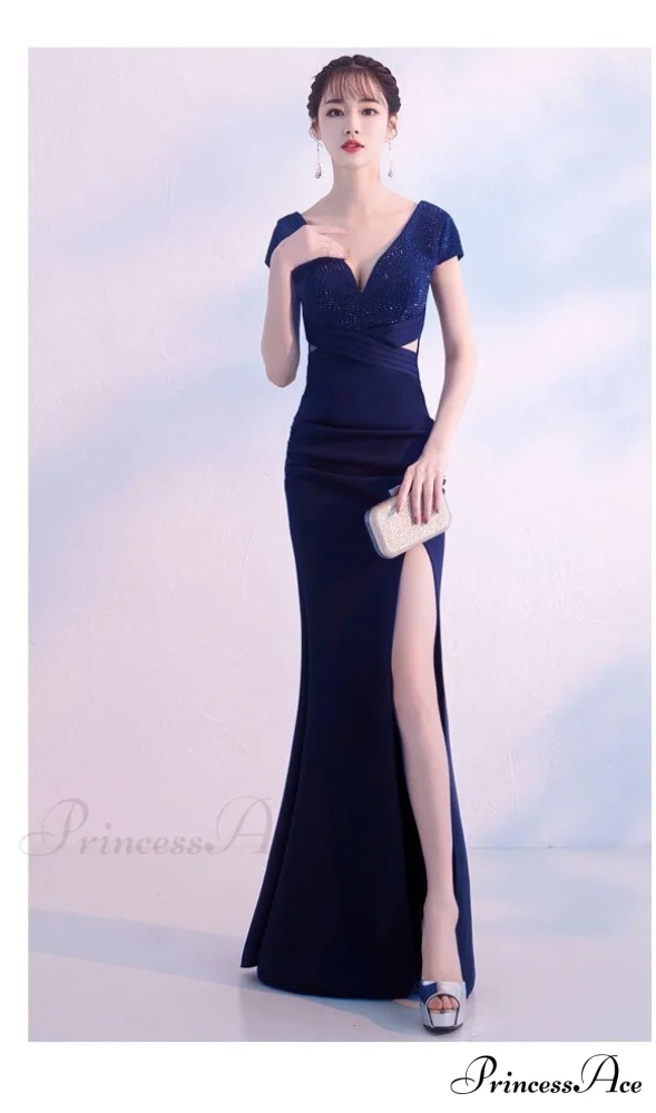 Isabella Formal Stylish High Slit Dress - Image 12
