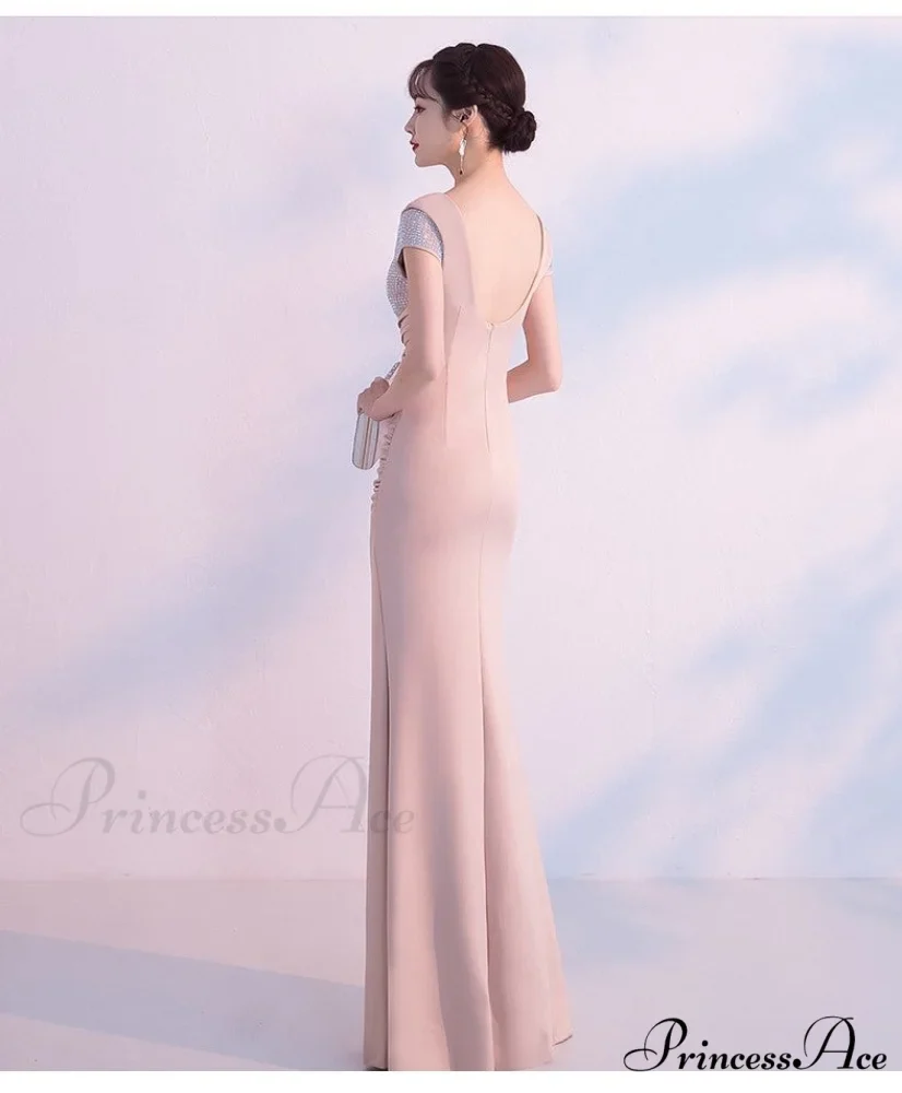 Isabella Formal Stylish High Slit Dress - Image 14