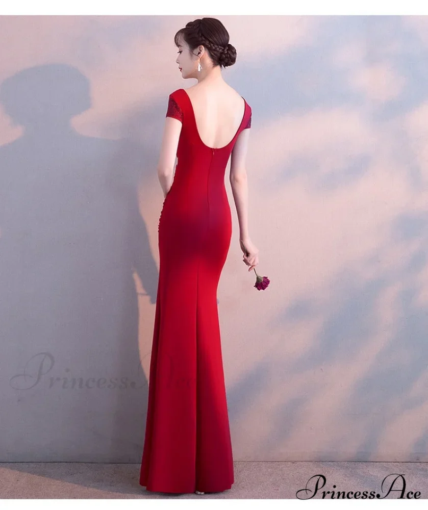 Isabella Formal Stylish High Slit Dress - Image 5