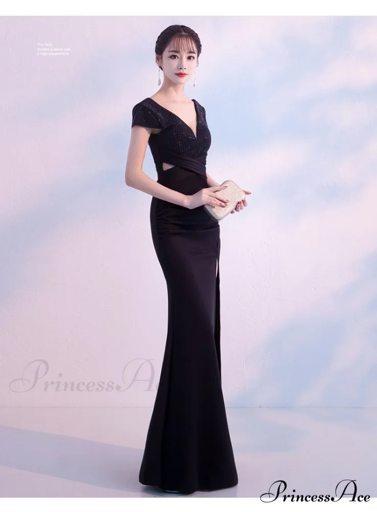 Isabella Formal Stylish High Slit Dress - Image 7