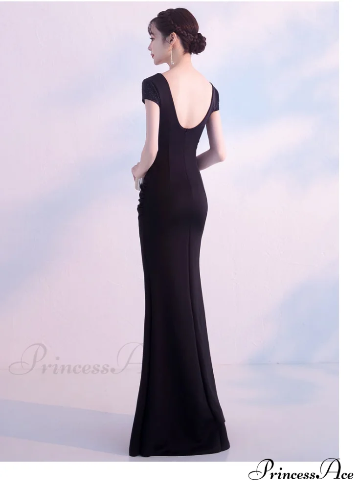 Isabella Formal Stylish High Slit Dress - Image 8