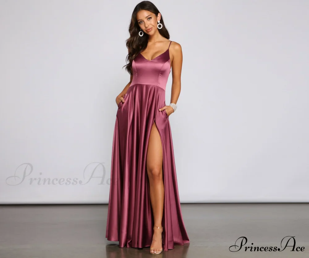Juliet Formal High Charming Slit Dress 2 - Image 10