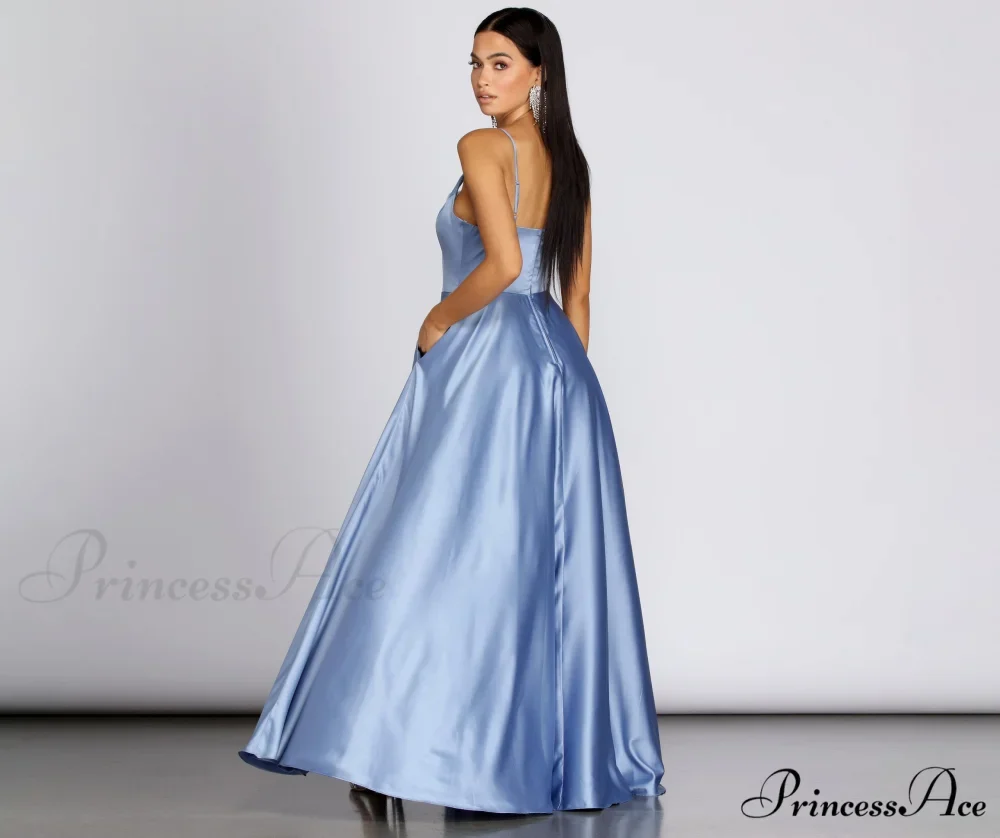 Juliet Formal High Charming Slit Dress 2 - Image 2