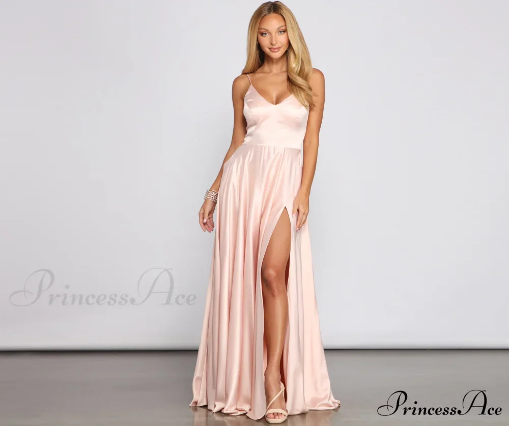 Juliet Formal High Charming Slit Dress 2 - Image 4