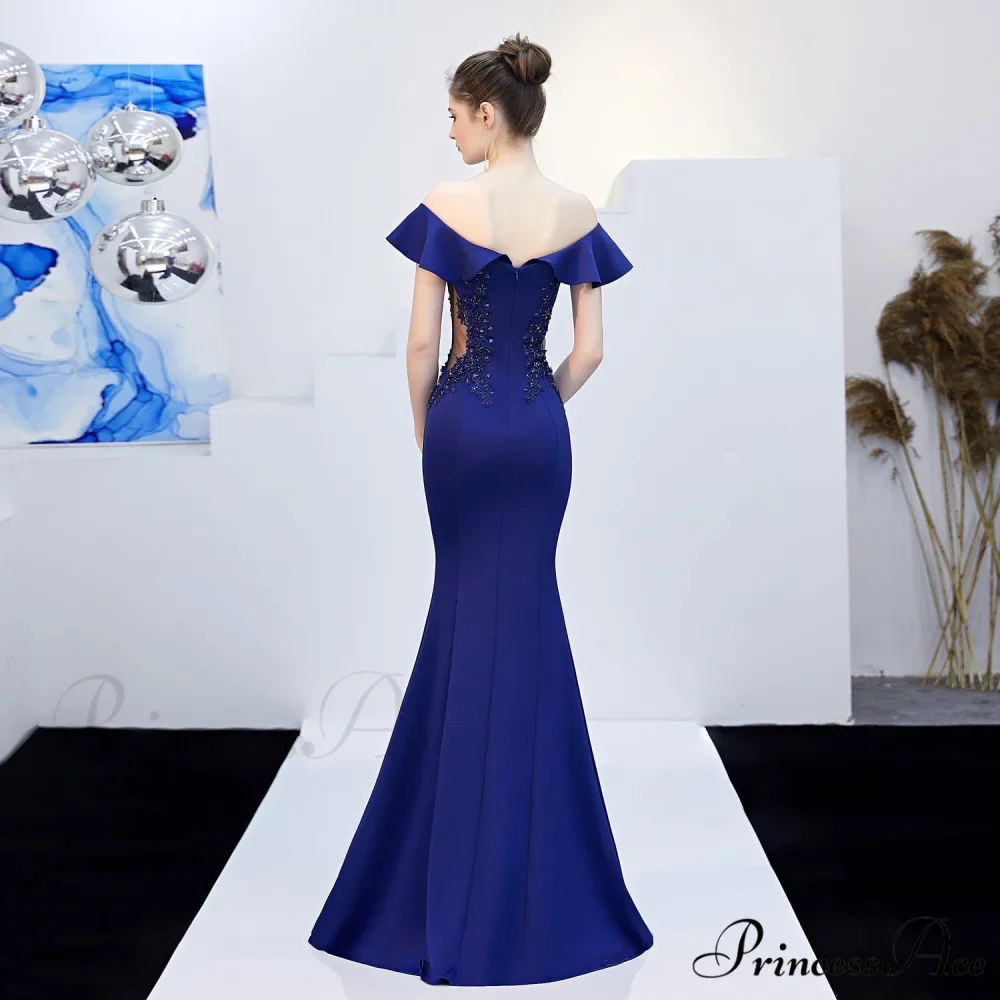 Elizabeth ruffled-strap Stylish embroidered fishtail dress - Image 11
