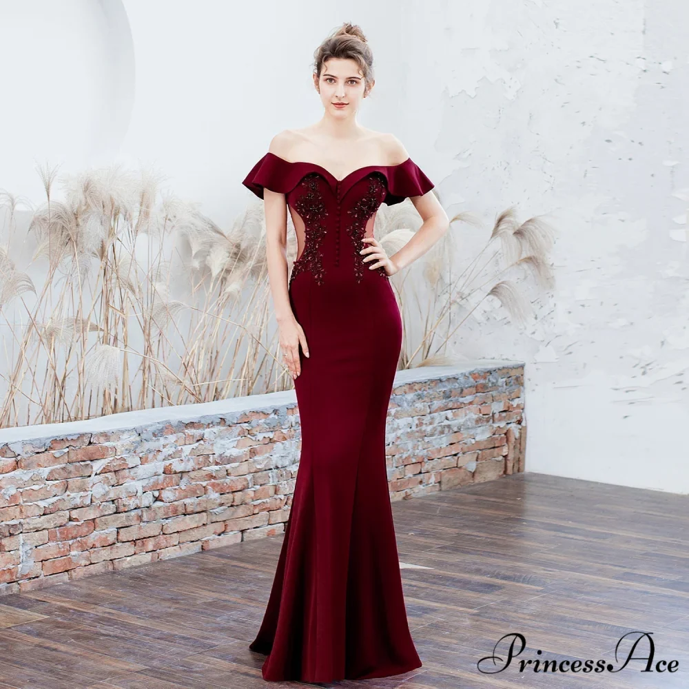 Elizabeth ruffled-strap Stylish embroidered fishtail dress - Image 16