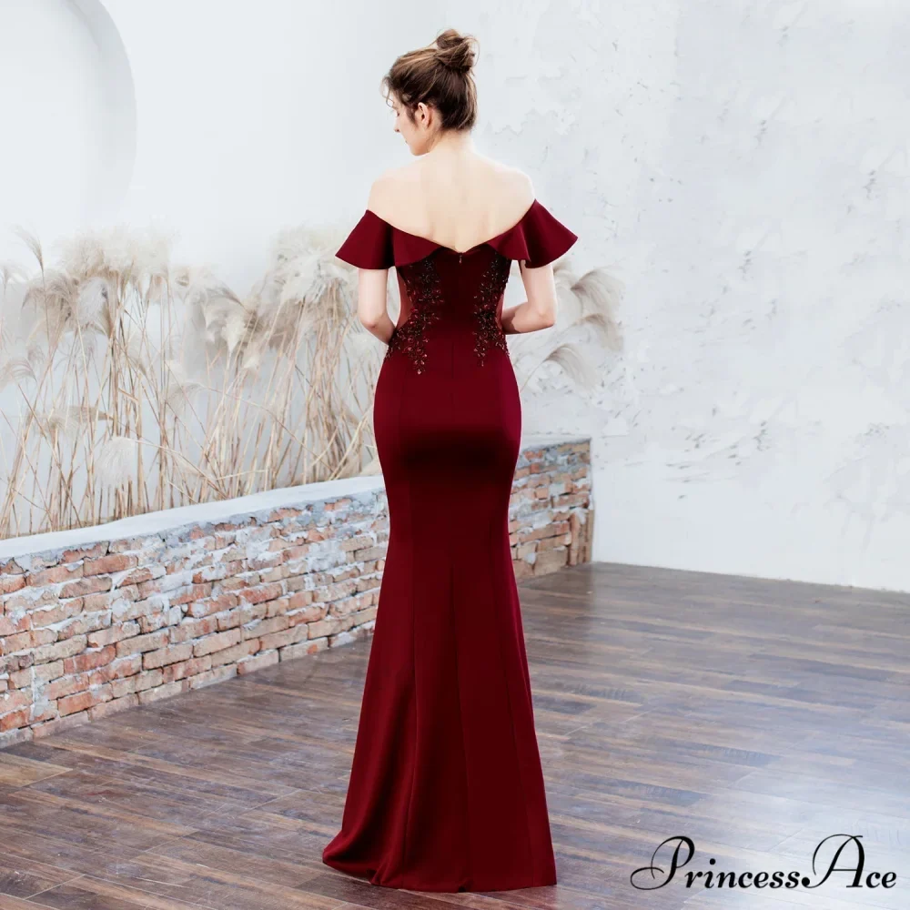 Elizabeth ruffled-strap Stylish embroidered fishtail dress - Image 17