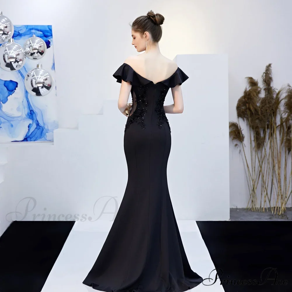 Elizabeth ruffled-strap Stylish embroidered fishtail dress - Image 8