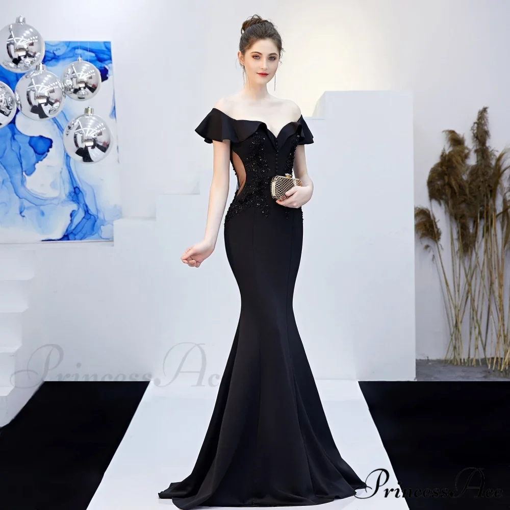 Elizabeth ruffled-strap Stylish embroidered fishtail dress - Image 9