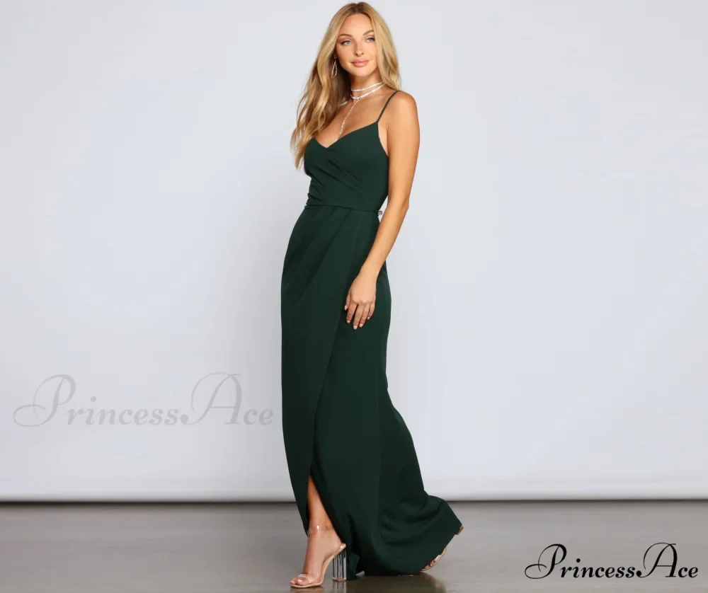 Ember Formal Stylish Wrap Mermaid Dress - Image 4