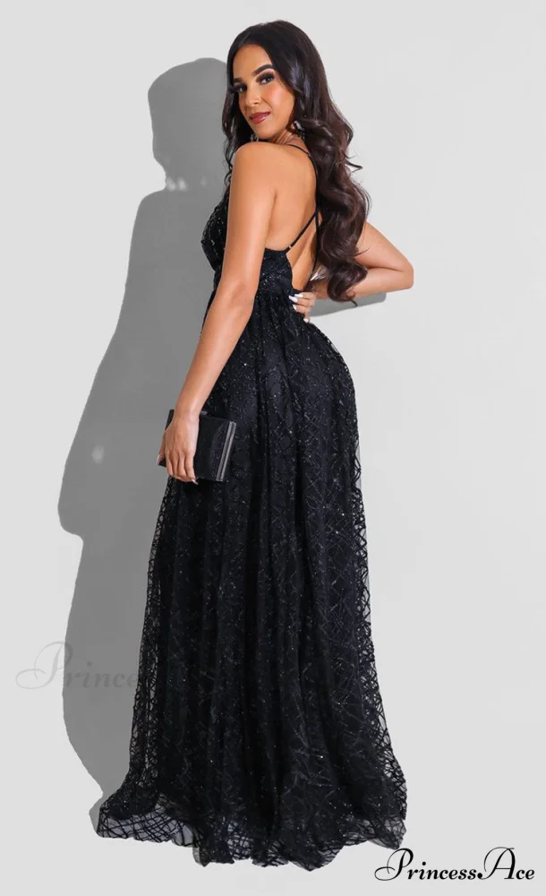 Morgan Formal Stylish Flocked Velvet Dress - Image 2