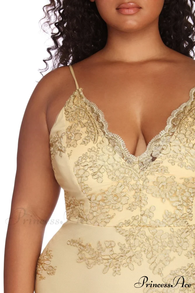 Plus Lace Stylish Darling Mini Dress - Image 3