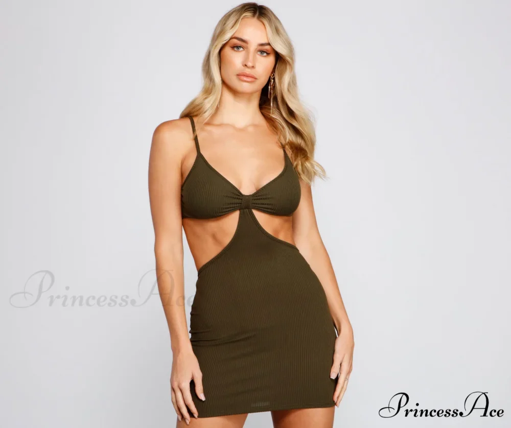 Absolute Bombshell Stylish Cutout Mini Dress - Image 5
