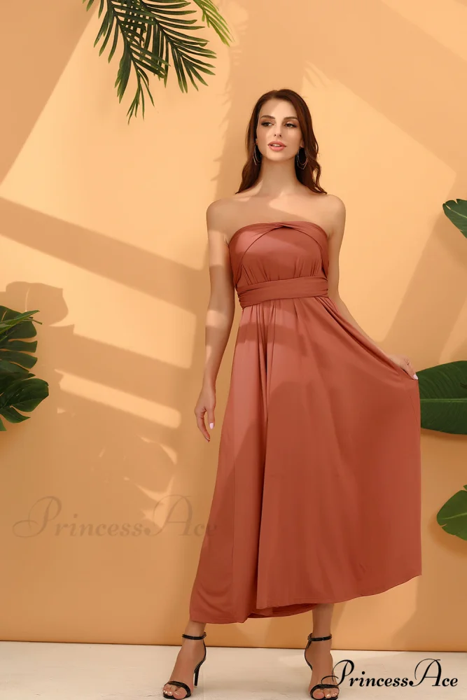 Alexandra Satin Lace Charming Back A-Line Dress - Image 10