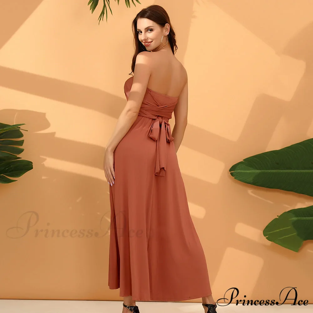 Alexandra Satin Lace Charming Back A-Line Dress - Image 11