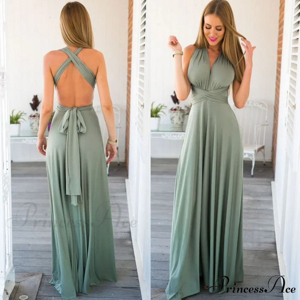Alexandra Satin Lace Charming Back A-Line Dress - Image 15