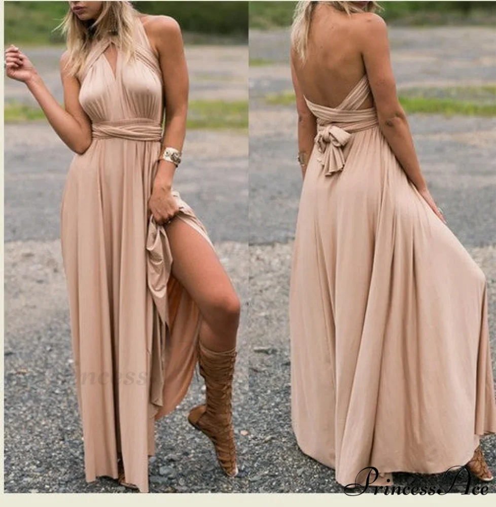 Alexandra Satin Lace Charming Back A-Line Dress - Image 16