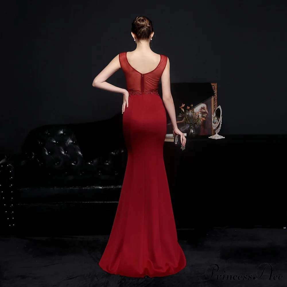 Amelia embroidered Stylish sequined fishtail dress - Image 18
