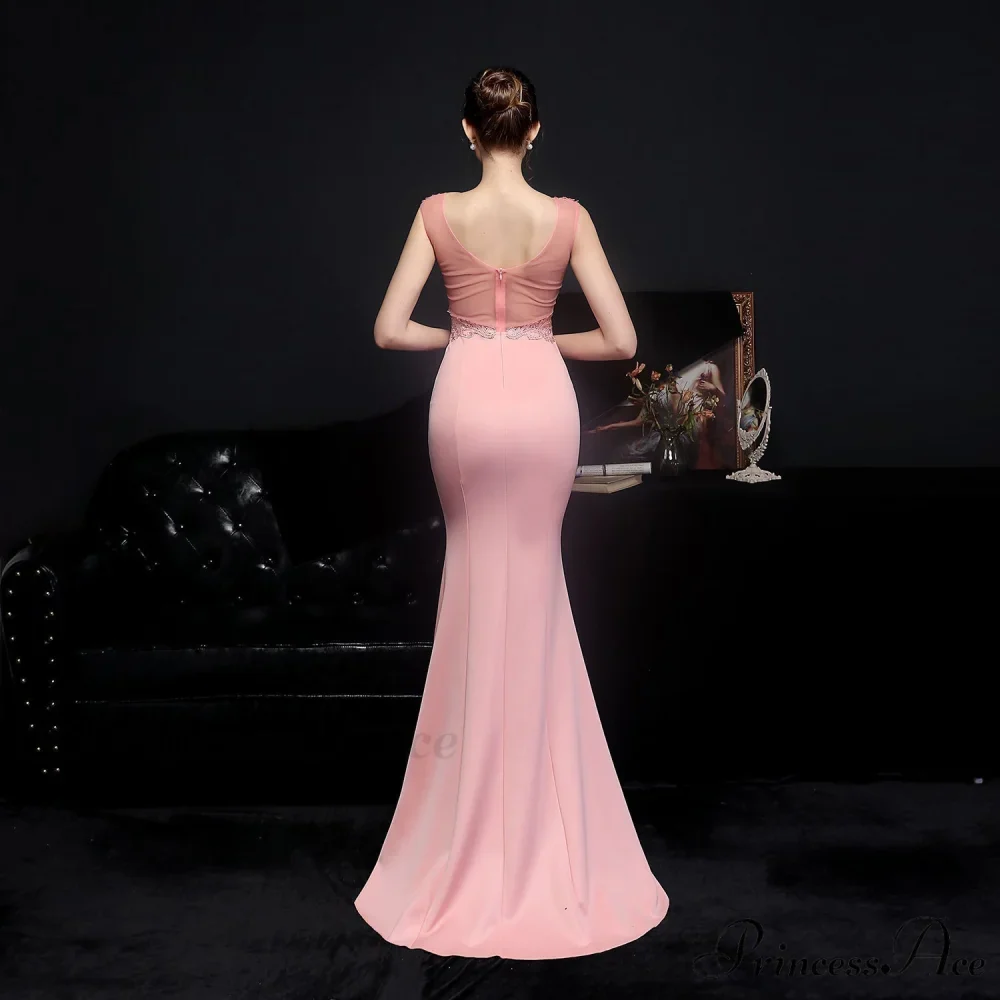 Amelia embroidered Stylish sequined fishtail dress - Image 5