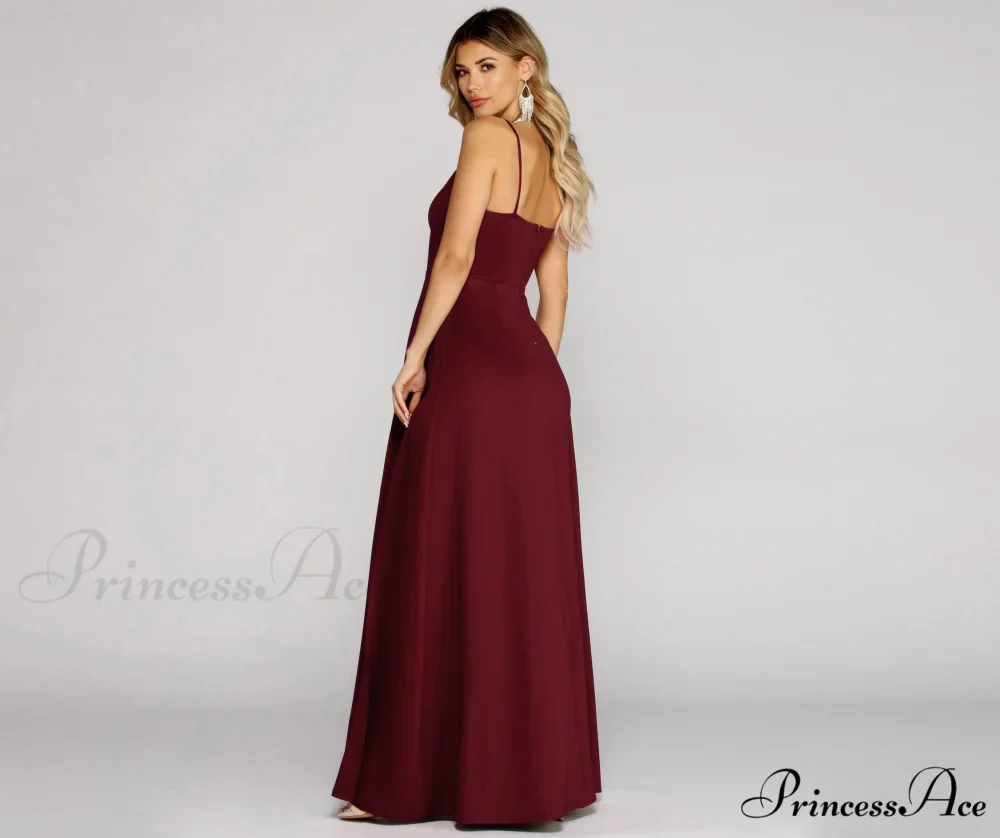 Avianna Formal Stylish High Slit Dress - Image 15