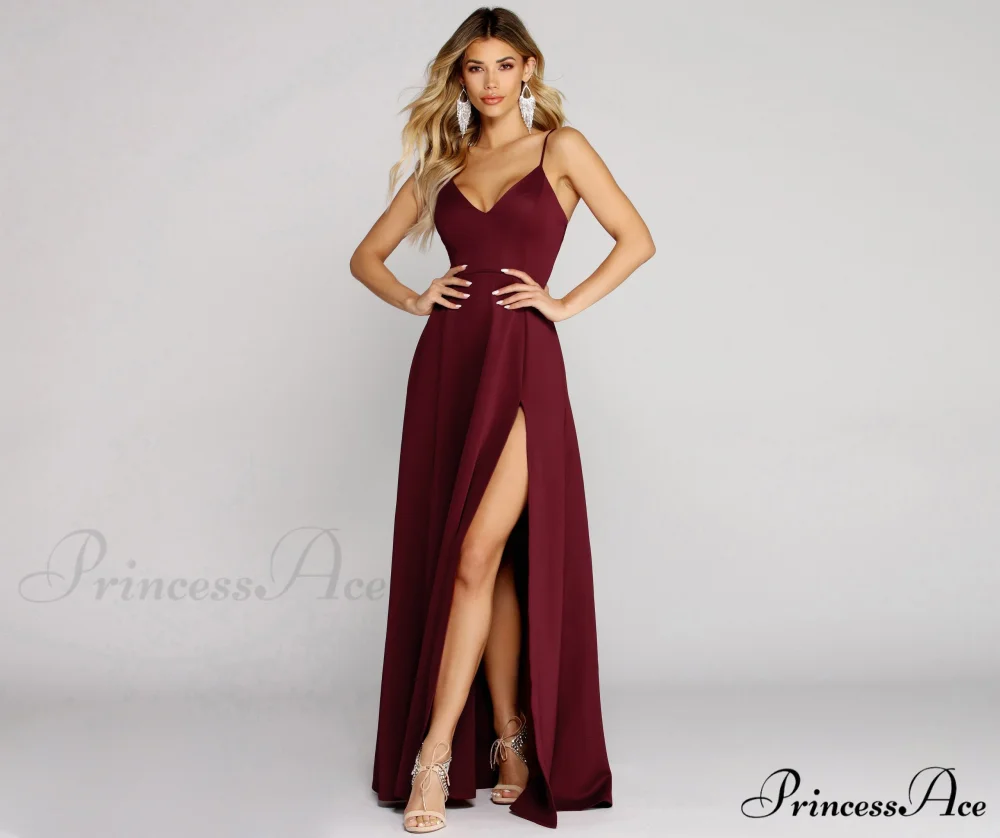 Avianna Formal Stylish High Slit Dress - Image 16