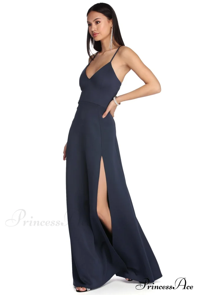 Avianna Formal Stylish High Slit Dress - Image 3