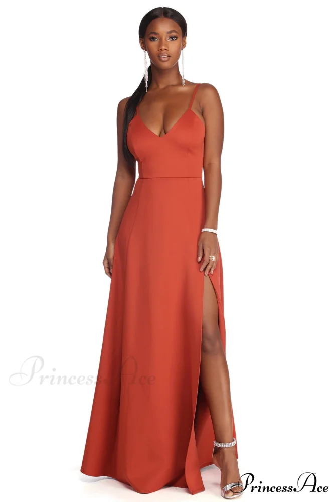 Avianna Formal Stylish High Slit Dress - Image 5