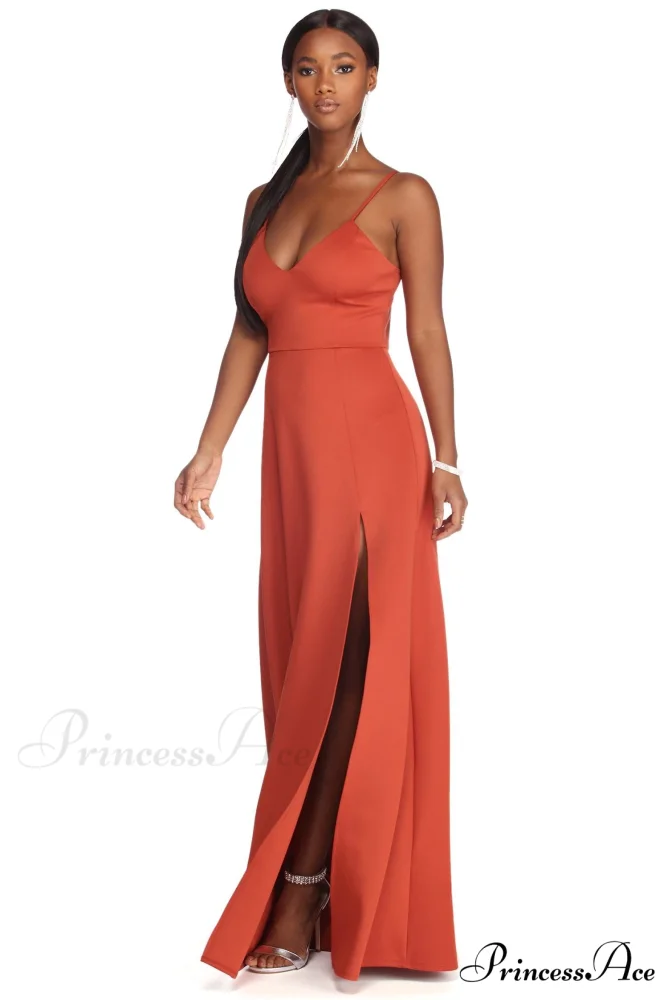 Avianna Formal Stylish High Slit Dress - Image 6