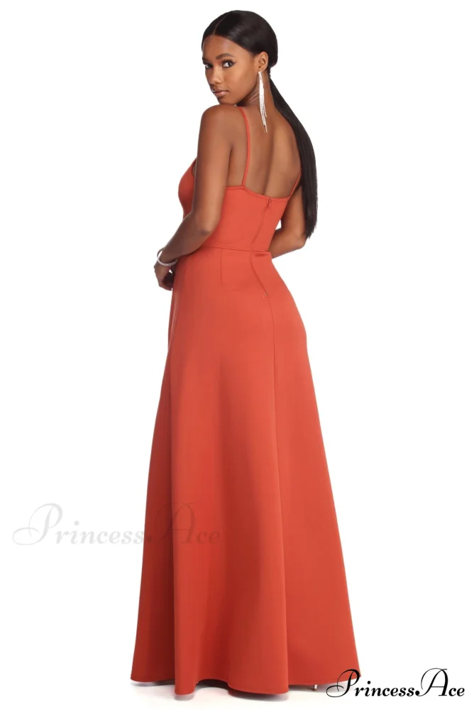 Avianna Formal Stylish High Slit Dress - Image 8