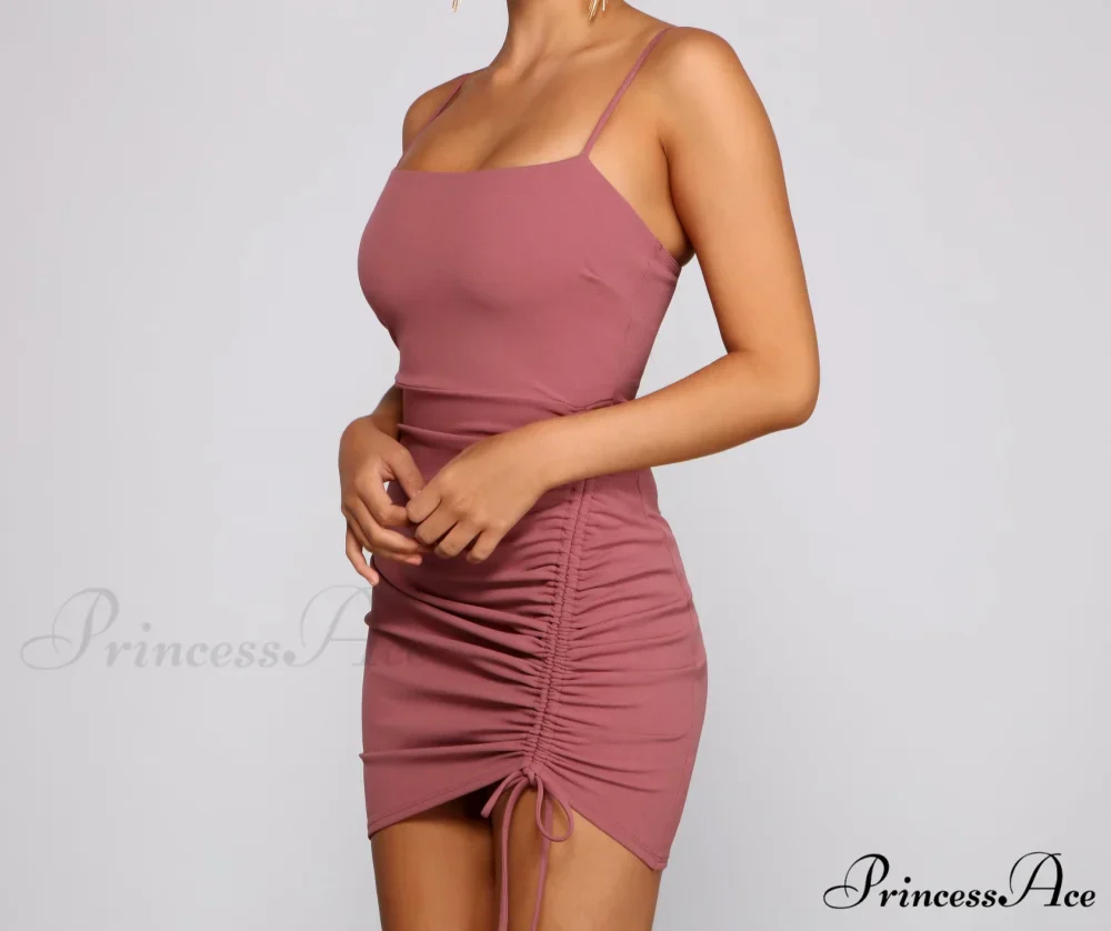 Ready To Stylish Ruche Mini Dress - Image 11
