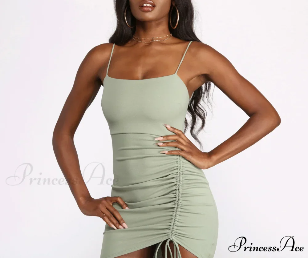 Ready To Stylish Ruche Mini Dress - Image 15