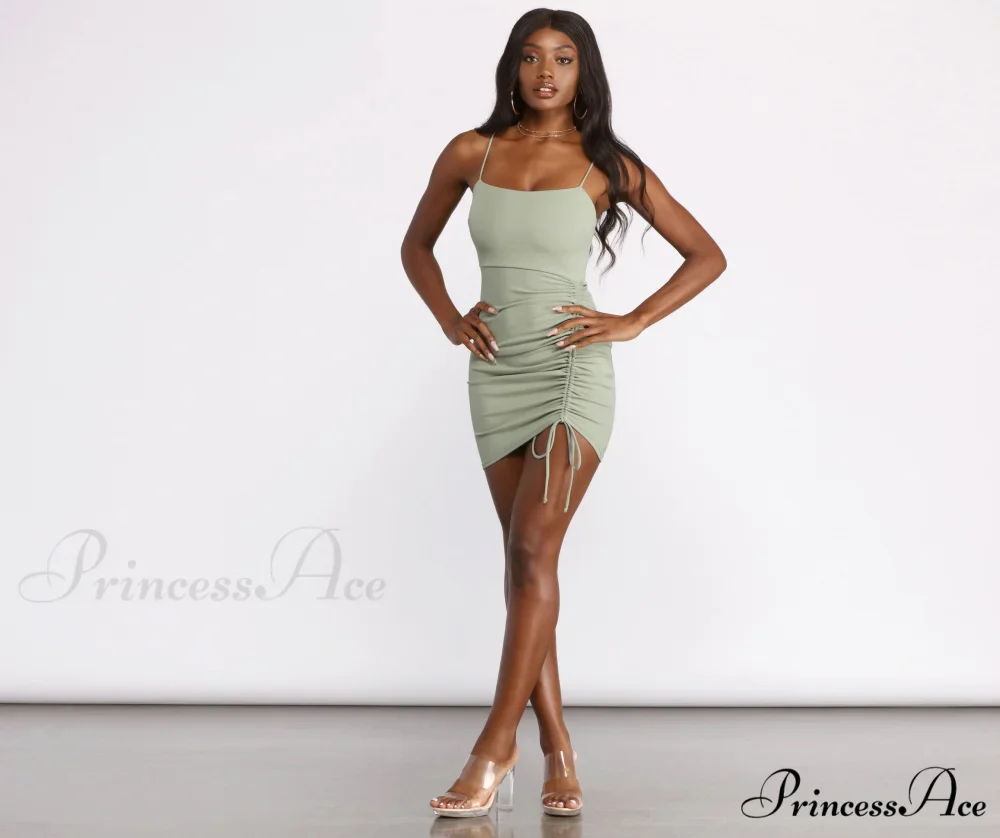 Ready To Stylish Ruche Mini Dress - Image 16