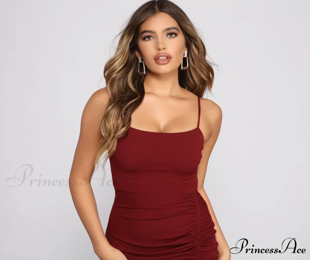Ready To Stylish Ruche Mini Dress - Image 19