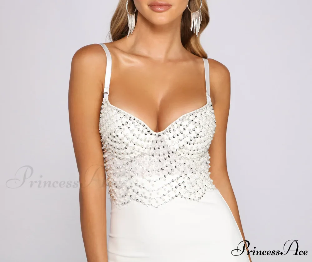 Reign In Glamour Charming Beaded Mini Dress - Image 8