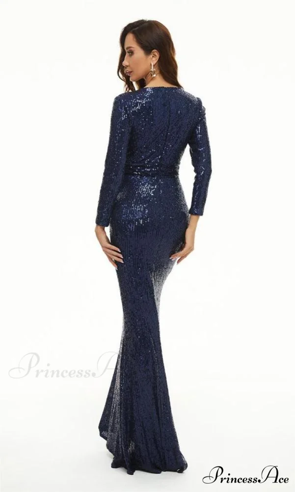 Brin Formal Open Charming Back Glitter Dress - Image 2