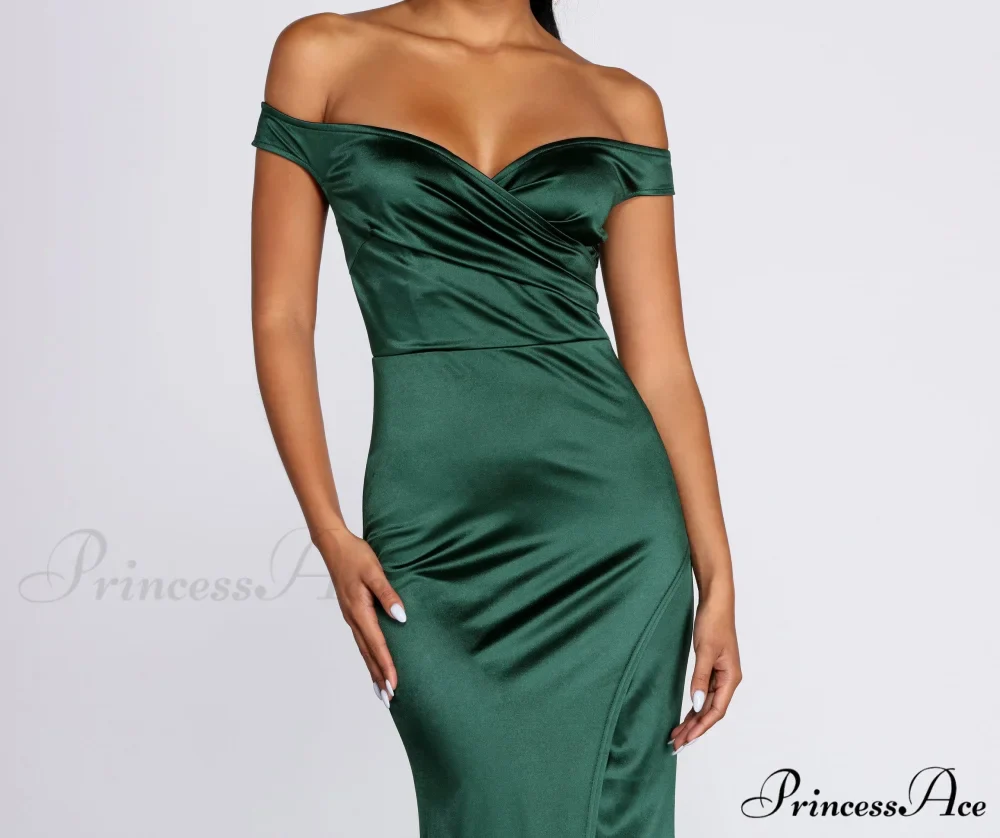 Brit Formal Off Charming The Shoulder Dress - Image 3