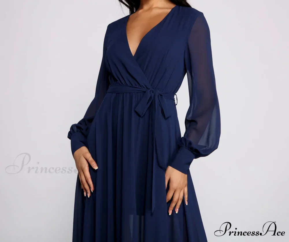 Bryn Chiffon Stylish A-Line Formal Dress - Image 10