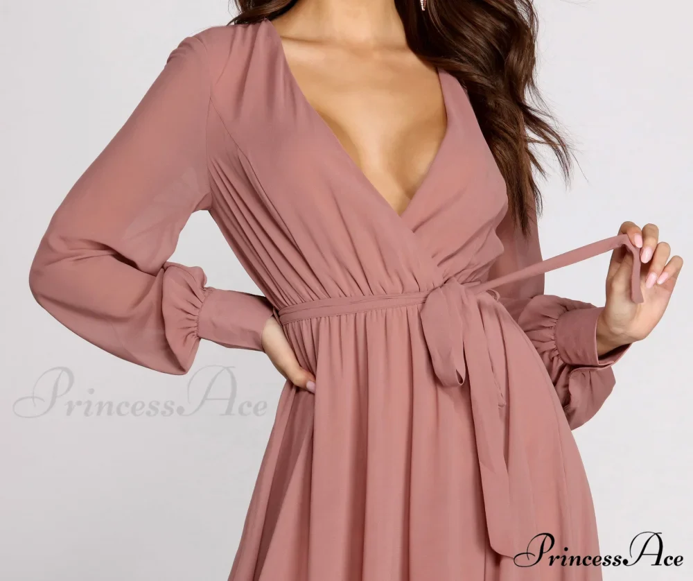 Bryn Chiffon Stylish A-Line Formal Dress - Image 3