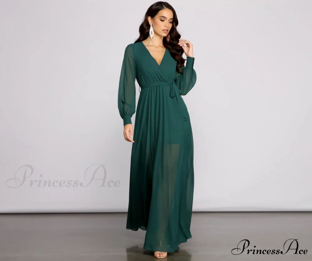 Bryn Chiffon Stylish A-Line Formal Dress - Image 5