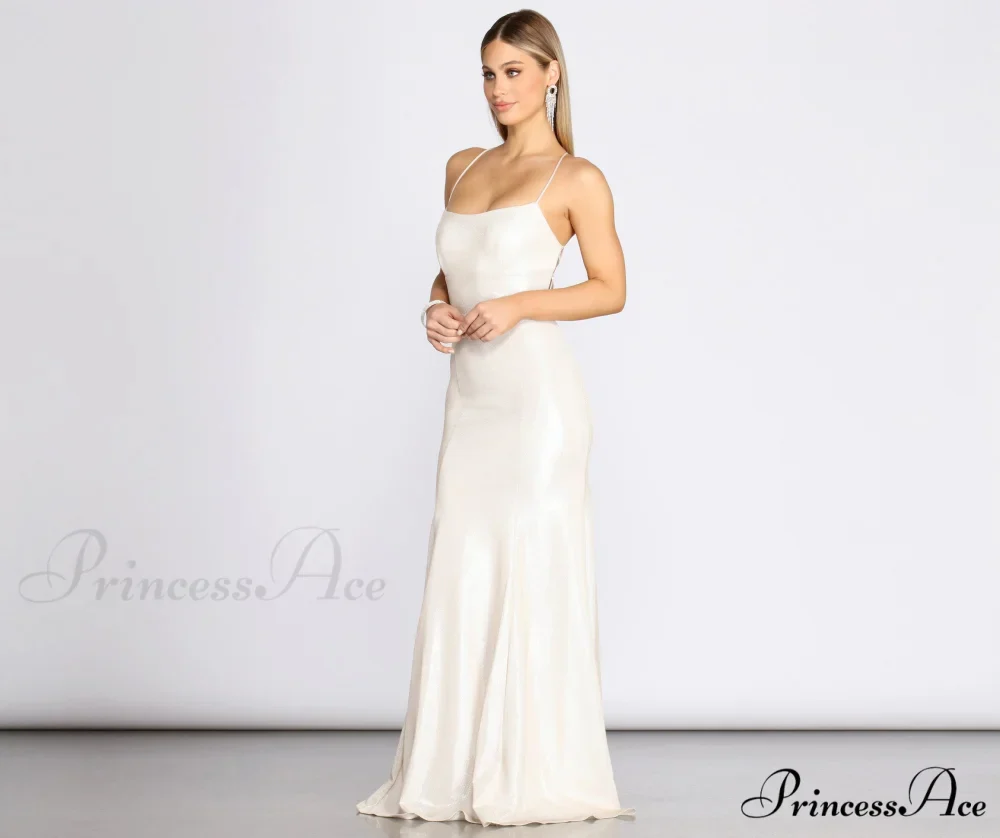 Char Formal Stylish Lattice Glitter Dress - Image 3