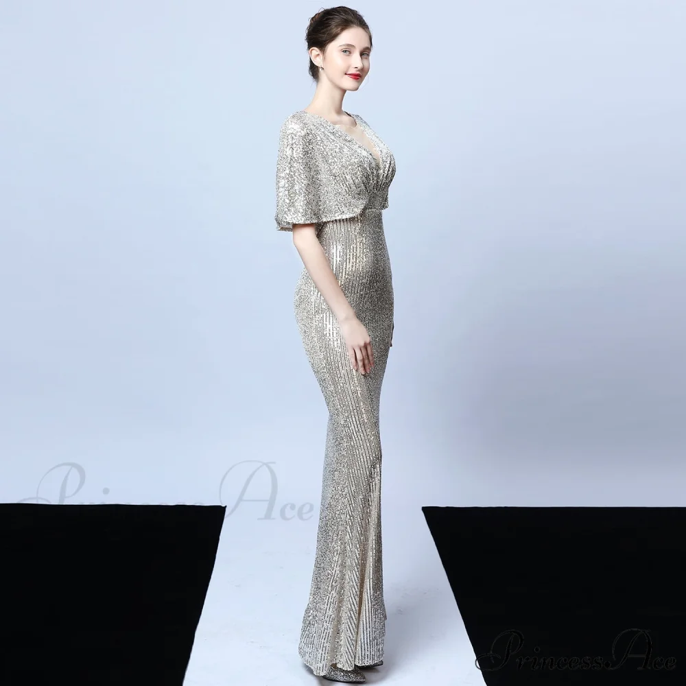 Charlotte Formal Stylish Sequin Mermaid Dress - Image 15