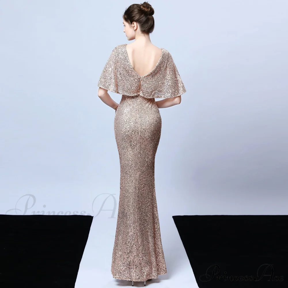 Charlotte Formal Stylish Sequin Mermaid Dress - Image 8