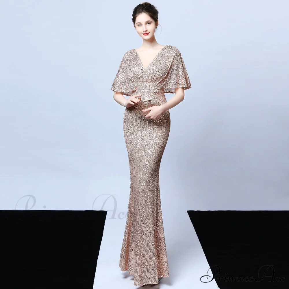 Charlotte Formal Stylish Sequin Mermaid Dress - Image 9
