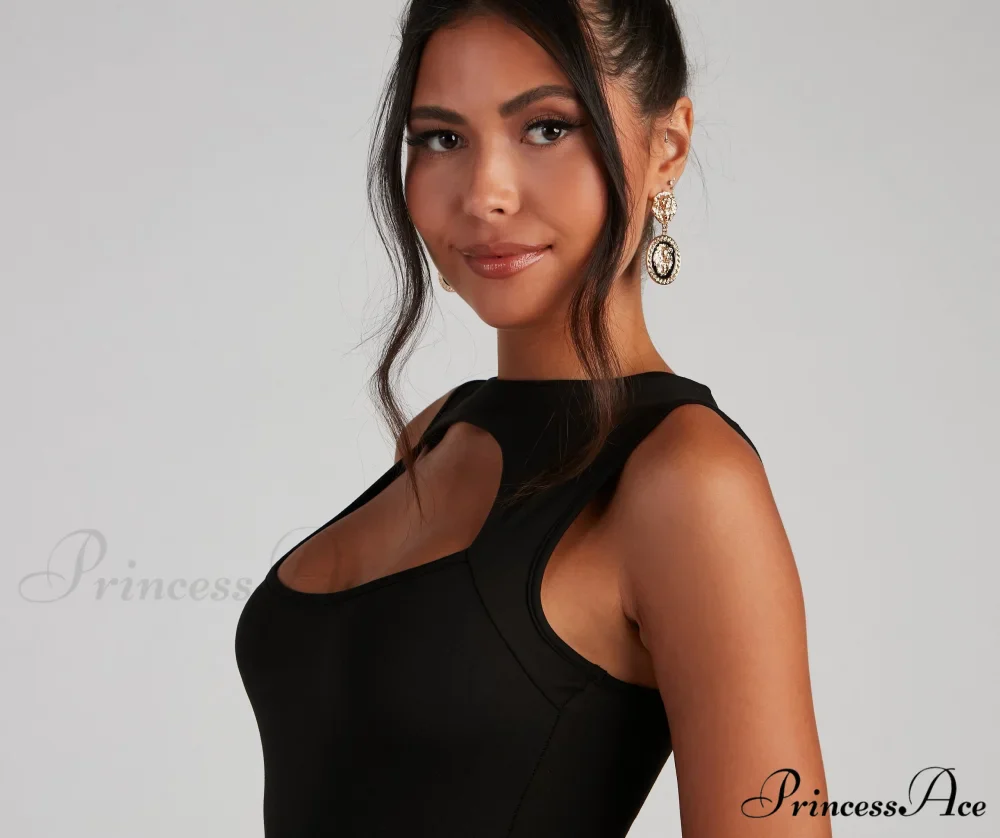 Chic Cutout Stylish Bodycon Mini Dress - Image 3